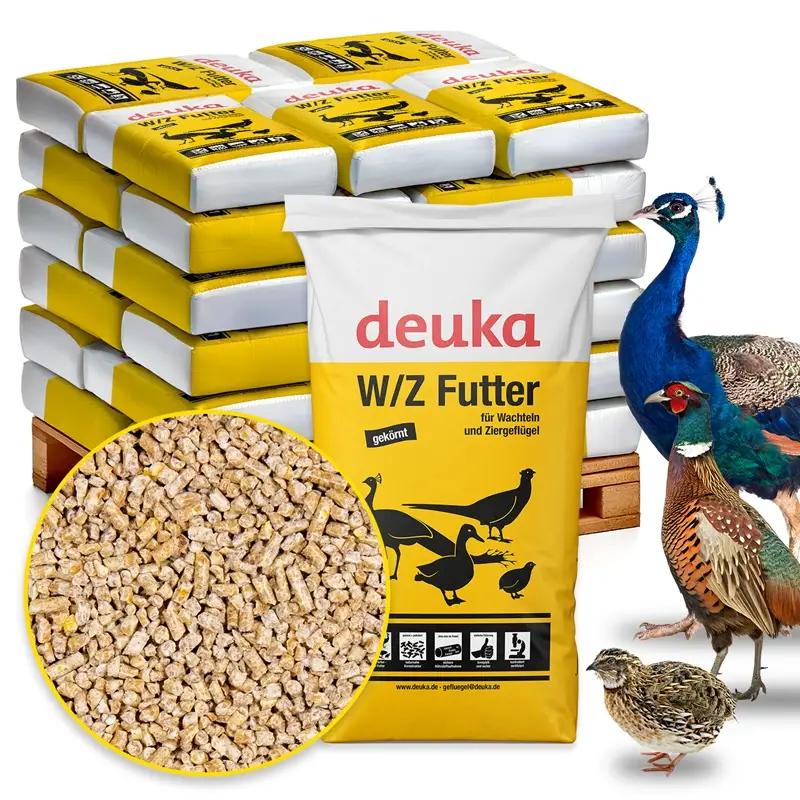 deuka W/Z Futter 30x25kg, Alleinfuttermittel für ausgewachsene Wachteln und Ziergeflügel Sichere Zahlung
