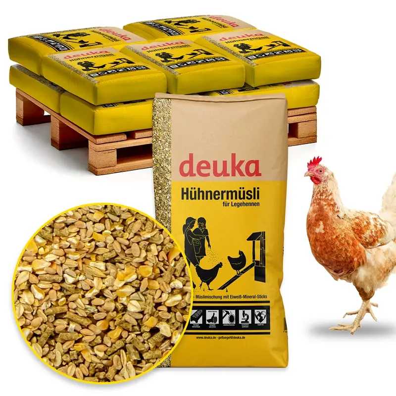 deuka Hühnermüsli 12x20kg - strukturreiche Müslimischung für Legehennen Wochenendangebot