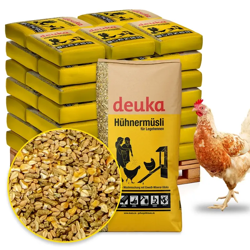 deuka Hühnermüsli 36x20kg - strukturreiche Müslimischung für Legehennen Preisknaller