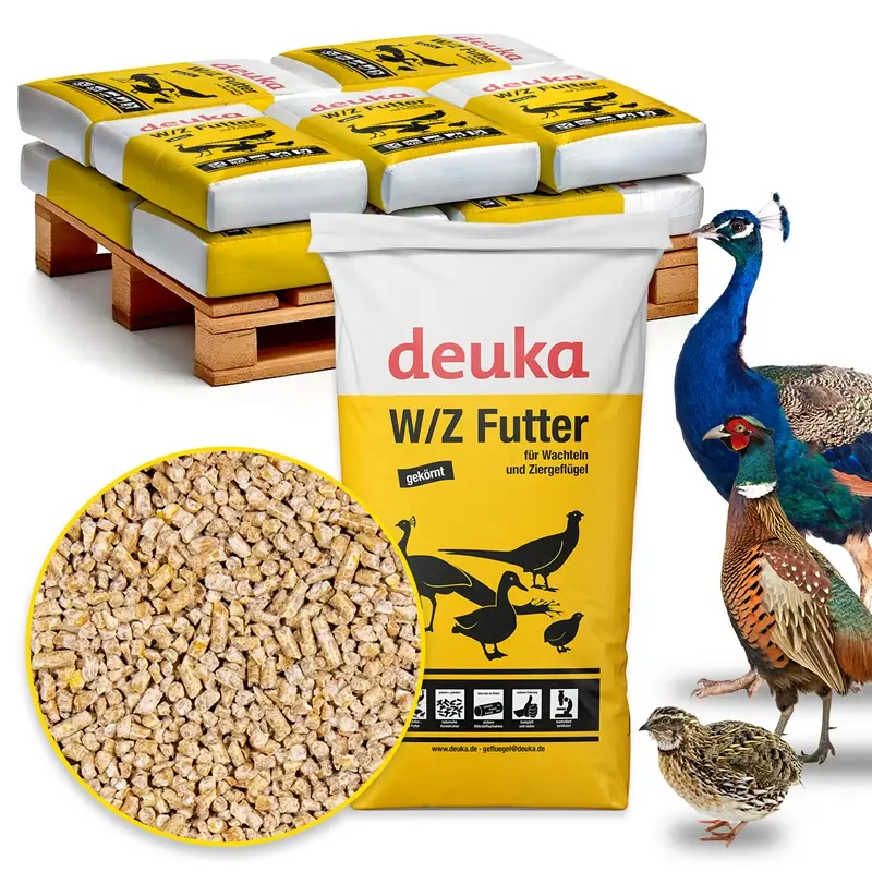 deuka W/Z Futter 10x25kg, Alleinfuttermittel für ausgewachsene Wachteln und Ziergeflügel Geprüft