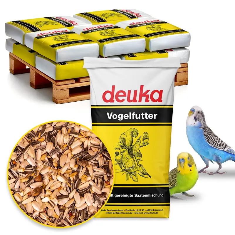 Highlight deuka Wellensittich 12x20kg - Alleinfutter für Wellensittiche und Grassittiche