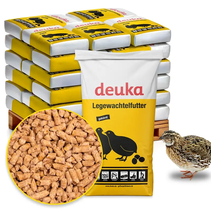 deuka Legewachtelfutter 30x25kg - pelletiertes Alleinfutter für Legewachteln Beliebt