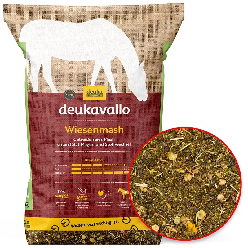 Top-Angebot deukavallo Wiesenmash 10kg - getreidefreies Mash für Pferde