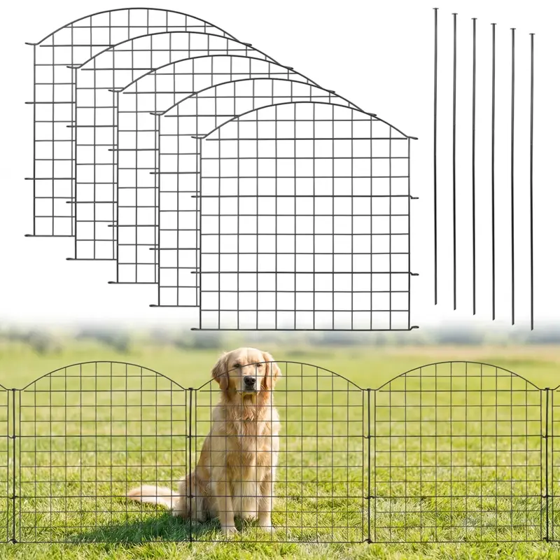 VOSS.garden Steckzaun Metall 355x100cm, anthrazit, Hundezaun Gartenzaun Teichzaun Saisonangebot