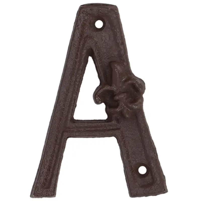 Expressversand Hausnummer aus Gusseisen, Buchstabe A