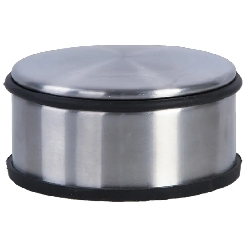 Türstopper Edelstahl Ø 11,3cm, mit Gummischutz Heißes Angebot