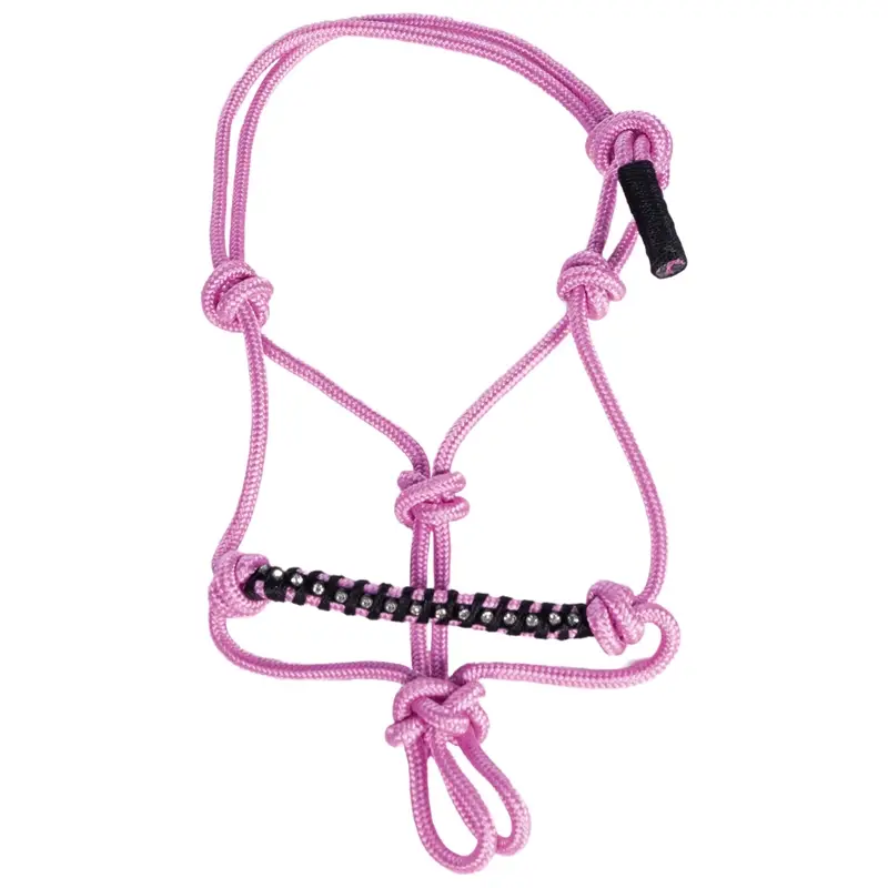 HKM Knotenhalfter Hobby Horsing, verstellbar, Strassbesatz, für Steckenpferde, rosa Top-Preis