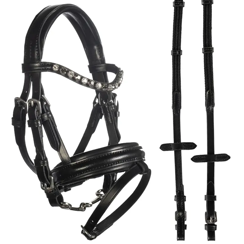 HKM Ledertrense Hobby Horsing - englisches Reithalfter, inklusive Zügel Sale