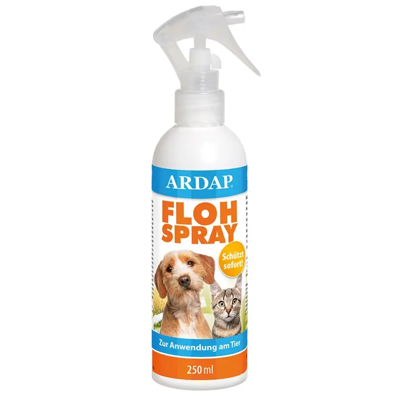 Echt ARDAP® Flohspray 250ml für Hunde & Katzen - bis zu 4 Wochen Schutz vor Flöhen & Zecken