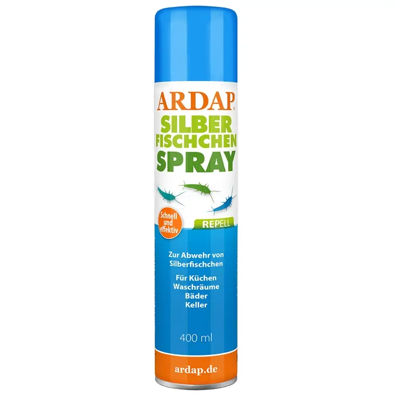 Wochenendangebot ARDAP® Repell Silberfischchenspray 400ml - zur Abwehr von Silberfischchen in Bad, Küche & Keller