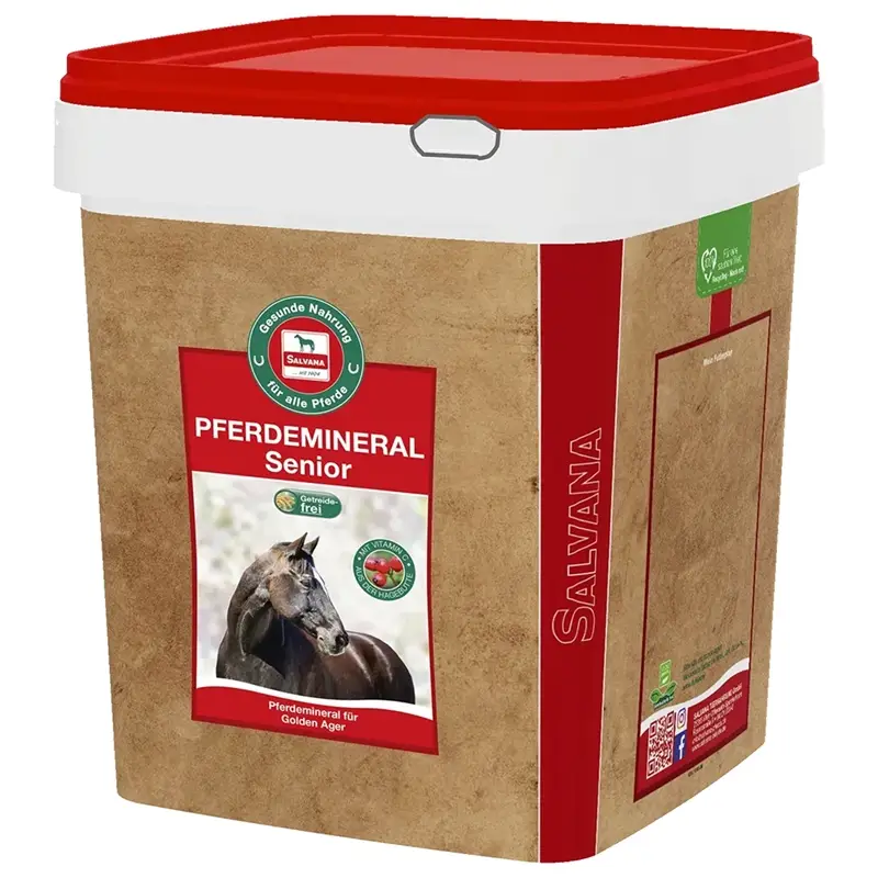 Schneller Versand Salvana Pferdemineral Senior 8k - getreidefreies Mineralfutter für ältere Pferde
