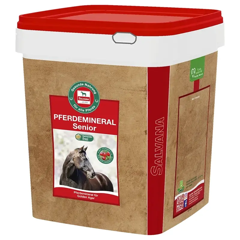 Markenprodukt Salvana Pferdemineral Senior4kg - getreidefreies Mineralfutter für ältere Pferde