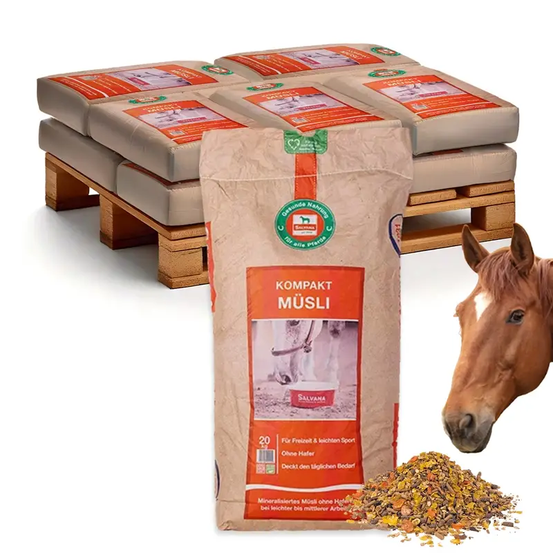 Salvana Kompakt Müsli 10x20kg - mineralisiertes, eiweißreduziertes Müsli für Pferde Sale
