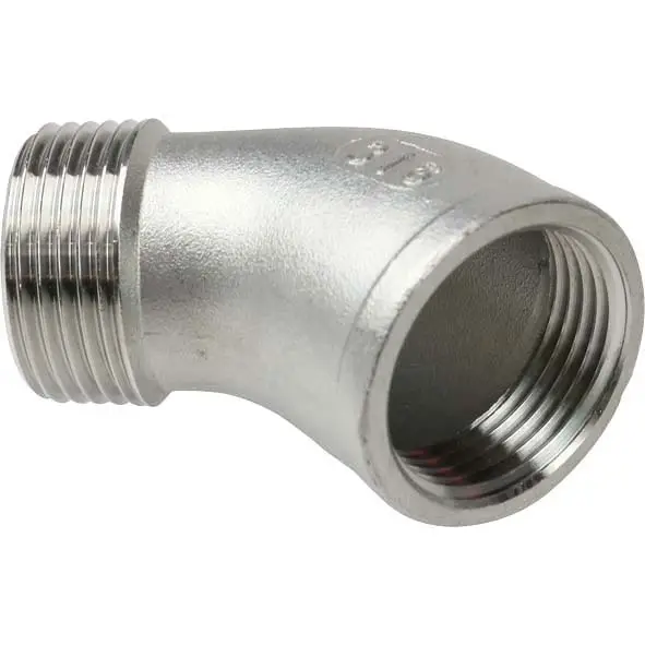 Edelstahl 45° Winkel 1" IG/AG Preisreduziert