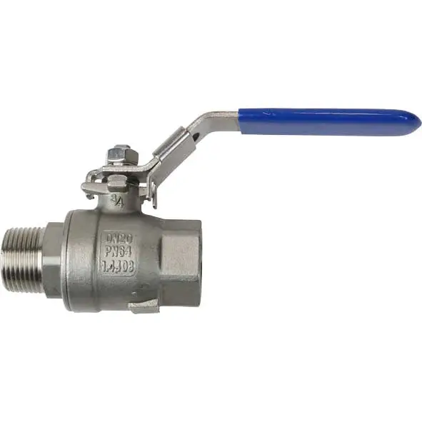 Jetzt Bestellen Edelstahl Zweiteiliger Kugelhahn 3/4" IG/AG