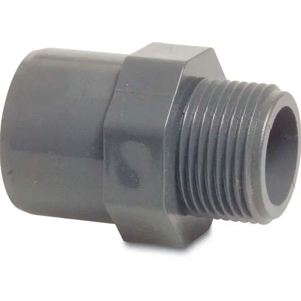 Rabatt PVC Klebemuffe x AG 50/63 mm x 1 1/4"