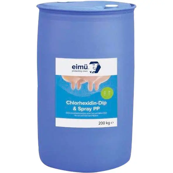 eimü Chlorhexidin Dip & Spray PP (200 kg) Fass Ausverkauf