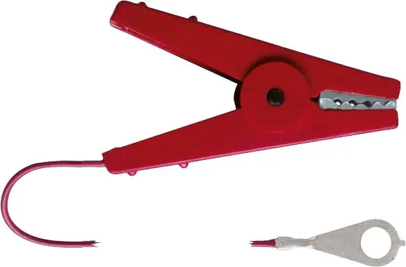 Top-Angebot Zaunanschlußkabel mit Klemme rot