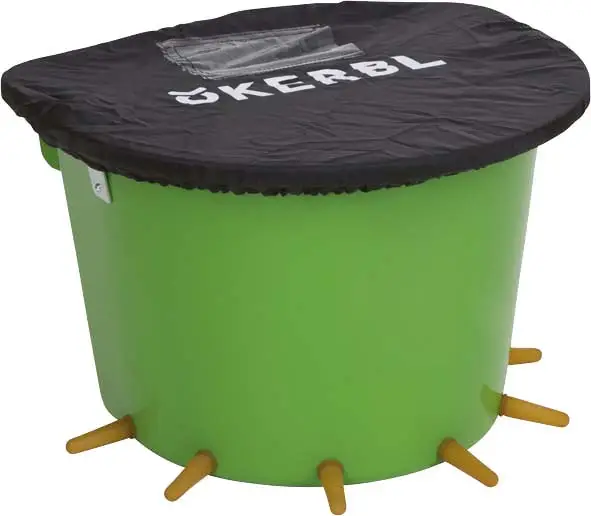 Lammeimer grün mit 6 Saugern - 12 l Top-Preis