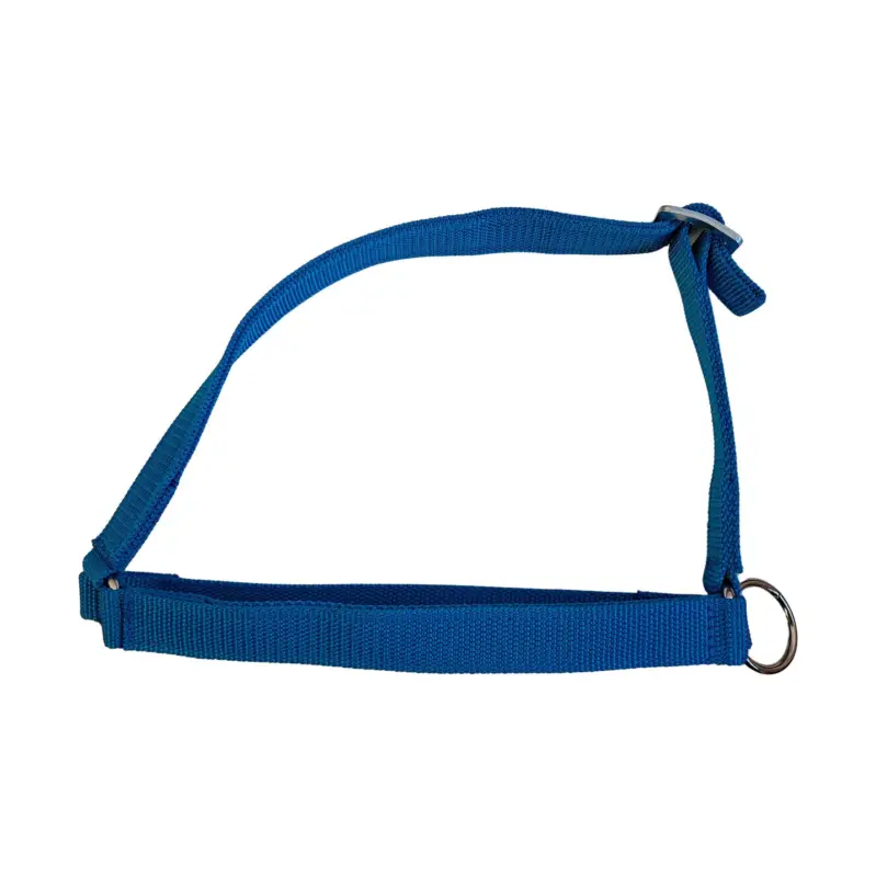 Neu Kopfhalfter f. Schaf u. Bock Nylon Kinngurt blau