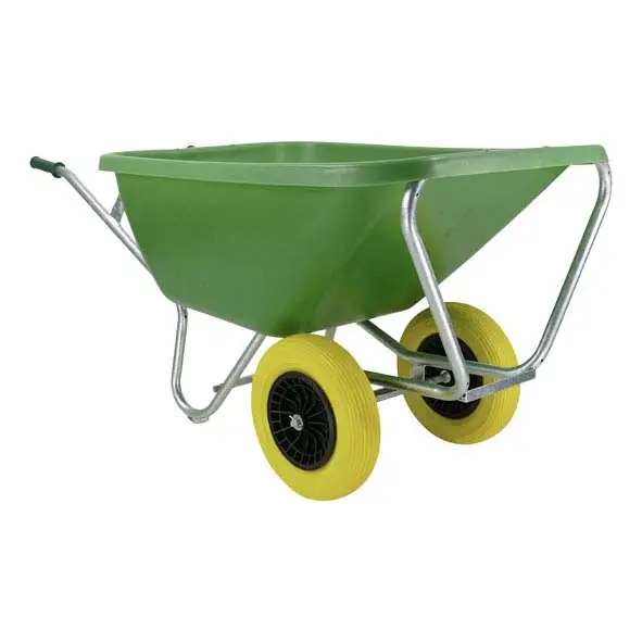 Muldenkarre Stallkuli II, 200 l, 2 PU-Räder Echt