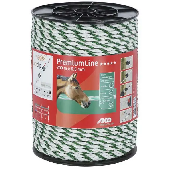Billig Premium Line Weidezaunseil 6,5 mm (200 m)