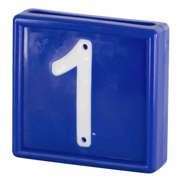Abverkauf Nummernblock blau (10 Stk)